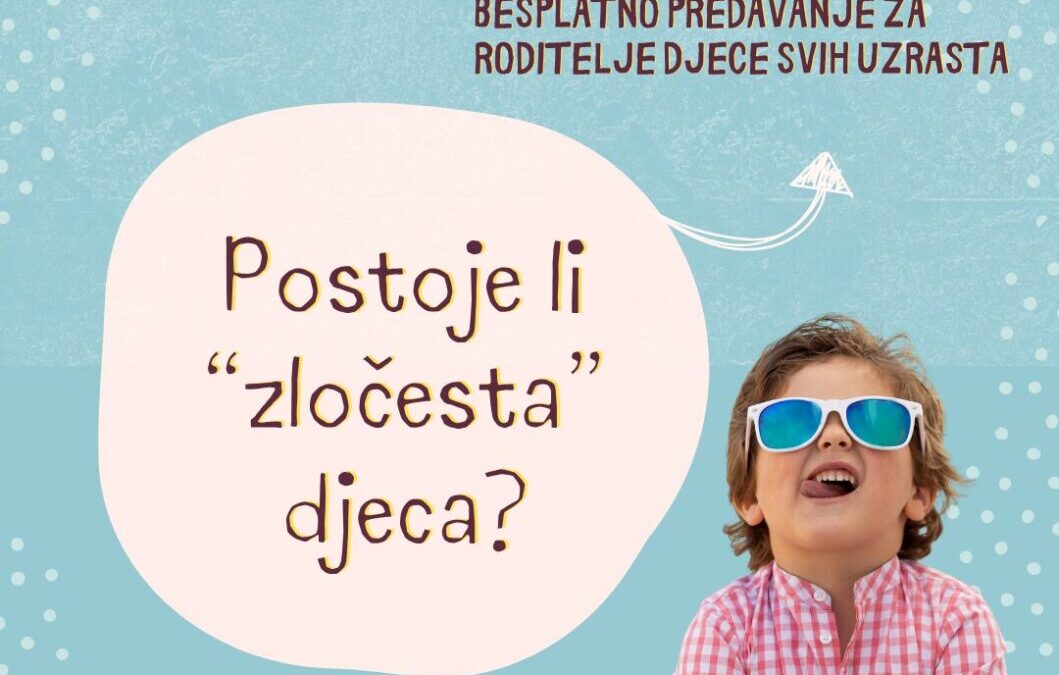 Obavijest za roditelje: online predavanje